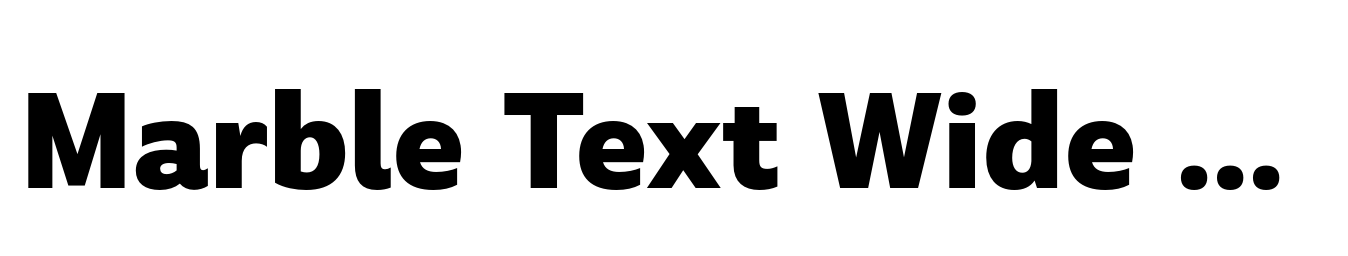 Marble Text Wide ExtraBold